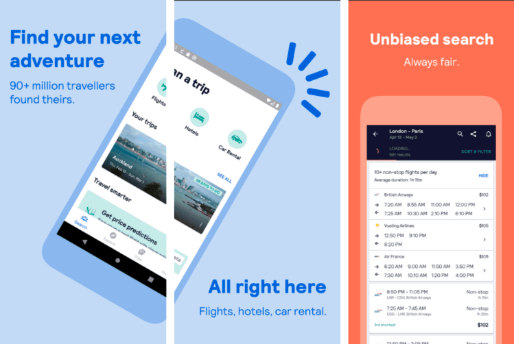 This tool will give you the list of flights from cheapest to the most expensive ones based on departure and arrival dates.