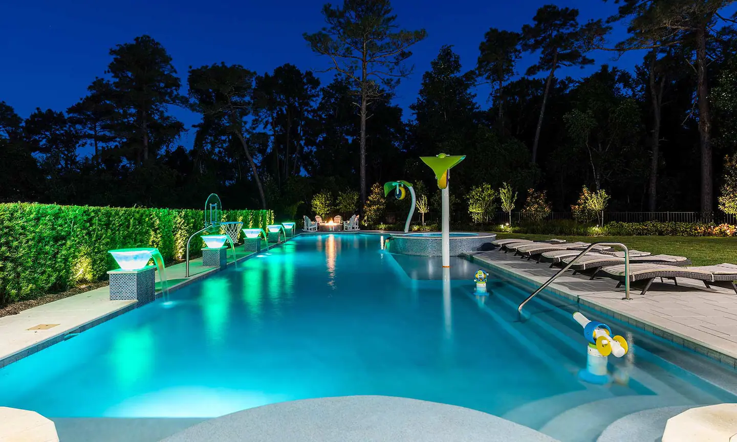 A stunning pool that gives a magical vibe.