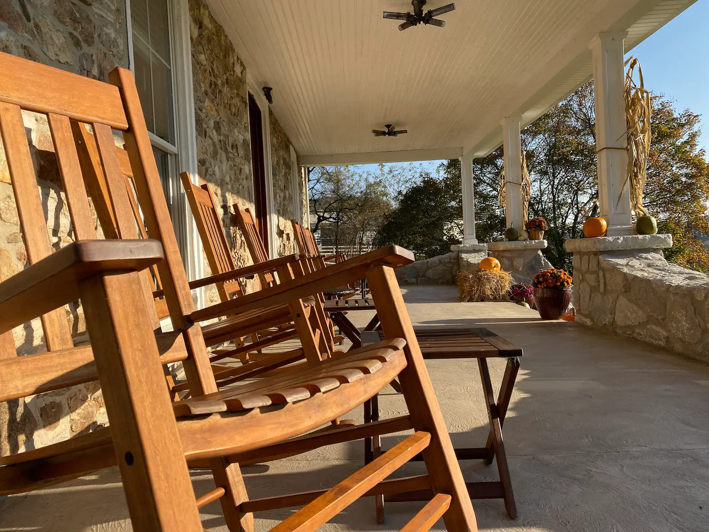 Enjoy the view outside while relaxing in the front porch