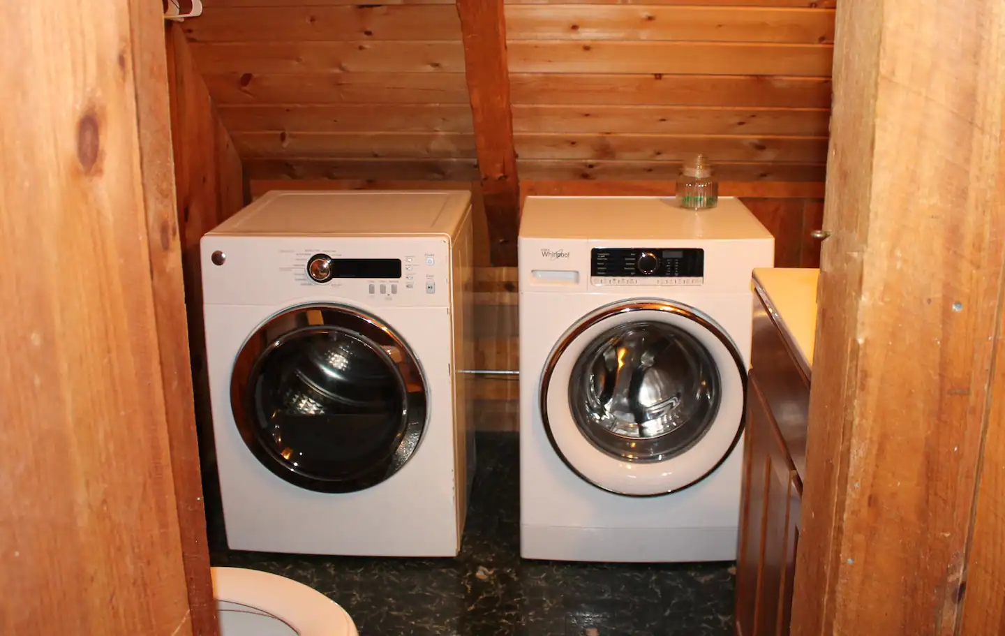 Equipped with a washer and a dryer!