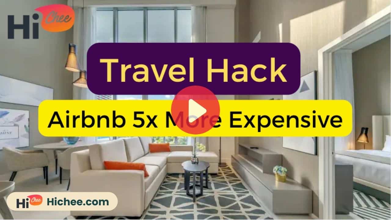 Travel Hack – Airbnb 5 Times The Price – I SAVE $4,100 in 1 Minute