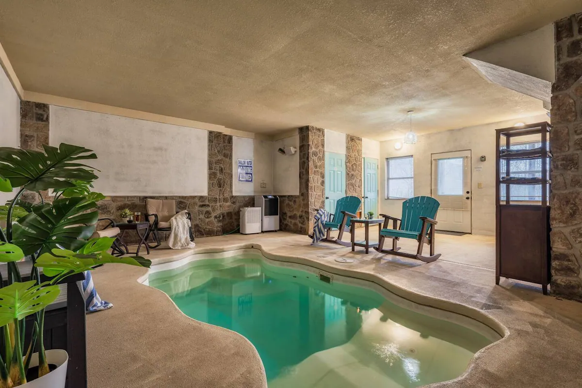 Relax in your own private indoor pool.