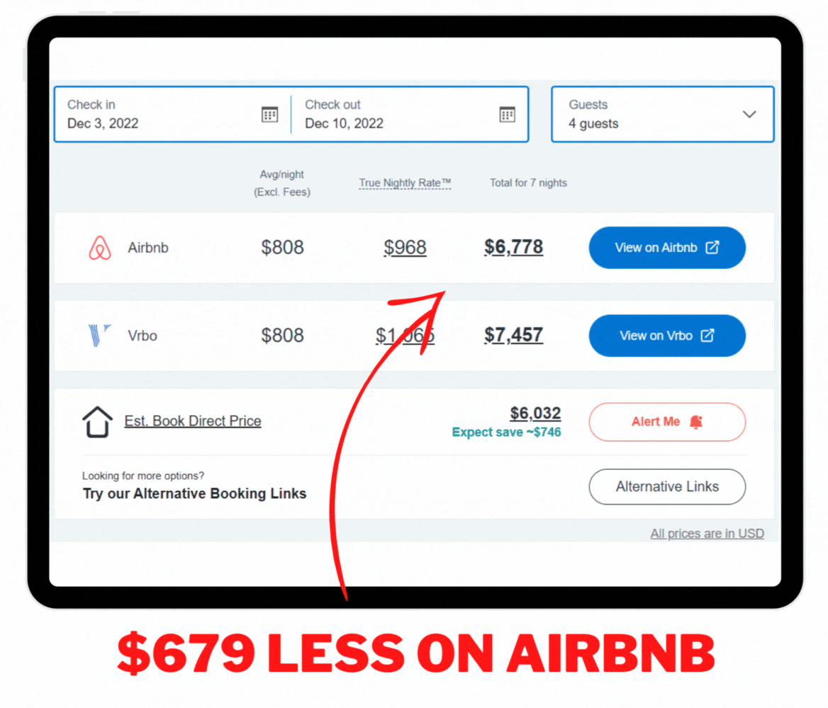 Airbnb Castles You Can Rent In Tennessee pricing options