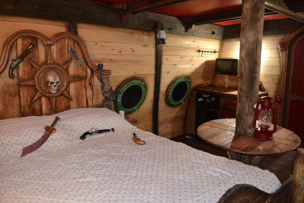 Captain's Quarters, no bedding or comforter included