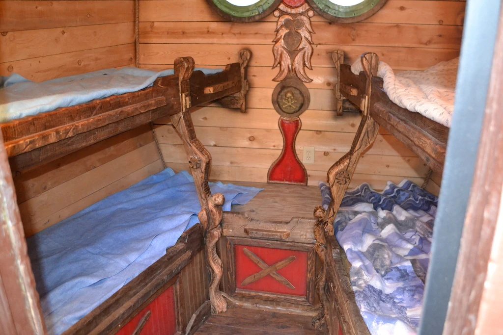 The Crew quarters—sleeps four people; bedding NOT provided