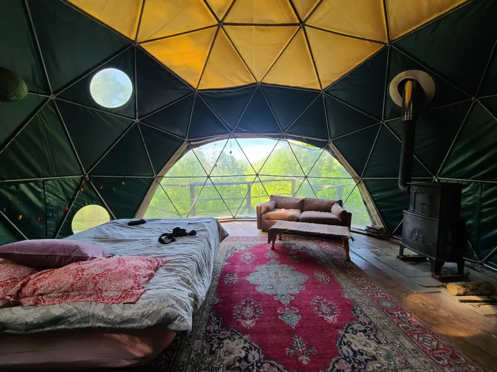 The Dome Home is an exotic, spacious dome.