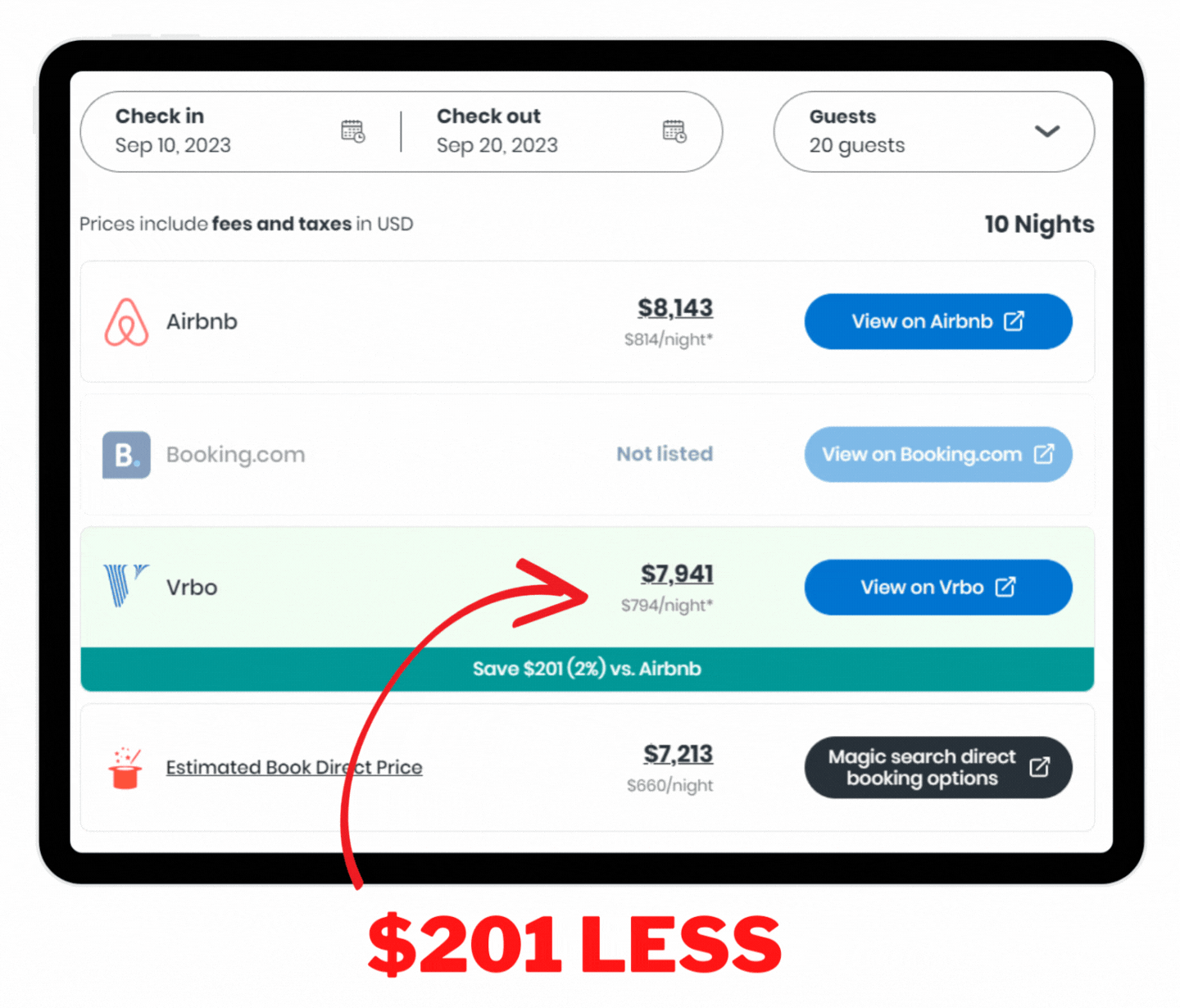 Wizards Way Airbnb by Loma Homes Fees and booking choices