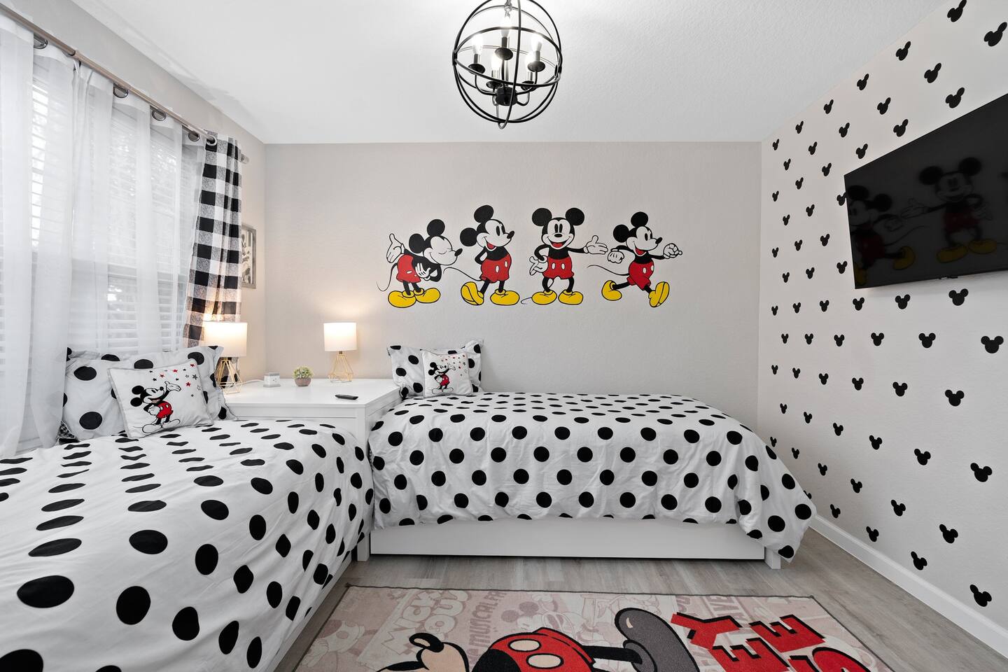 Mickey-mouse themed bedroom