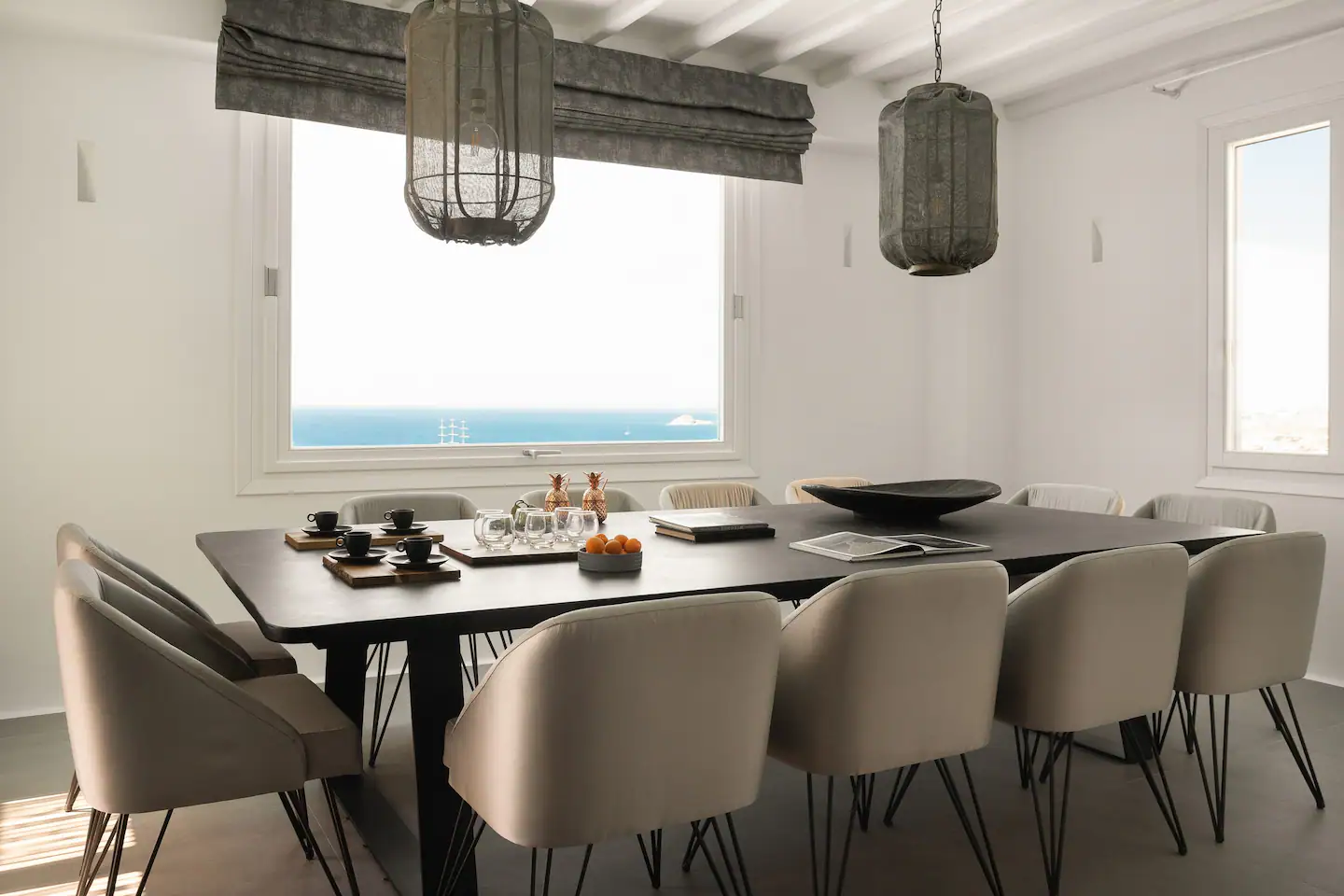 Stylish and sophisticated dining space.