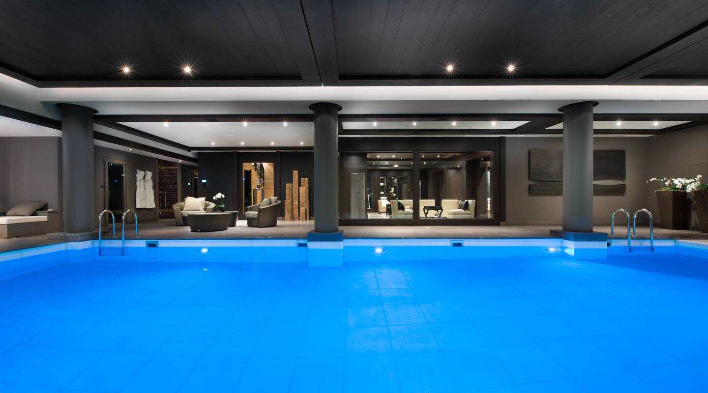 Refreshing indoor pool, perfect for a relaxing dip.
