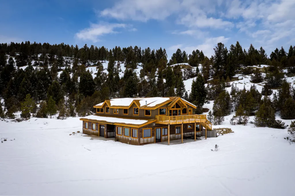 A cozy and inviting winter retreat.