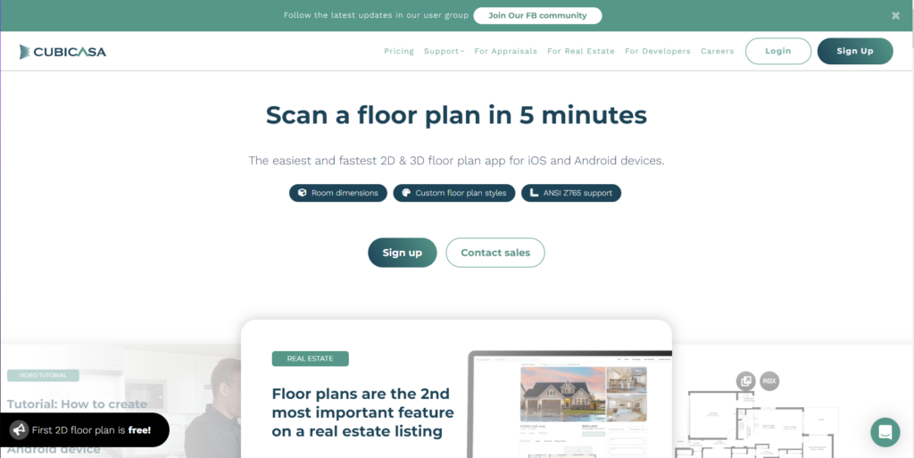 Creating holiday rental Floor Plans with Cubicasa