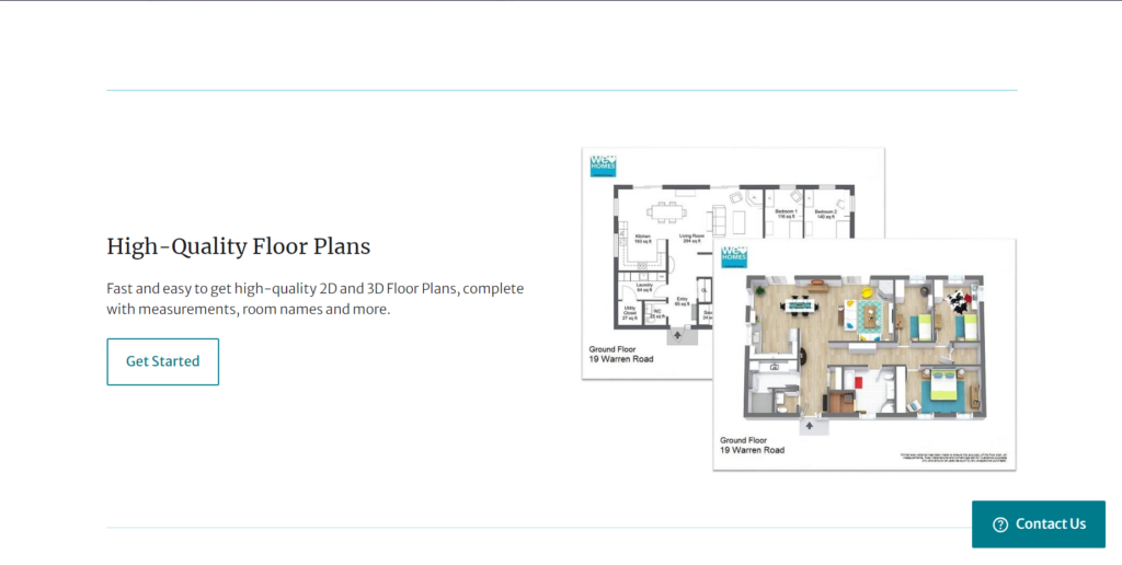 Creating airbnb Floor Plans, 2d and 3d options