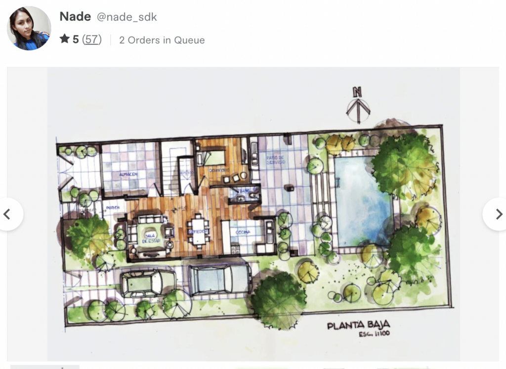 Fantastic hand-drawn airbnb floor plans