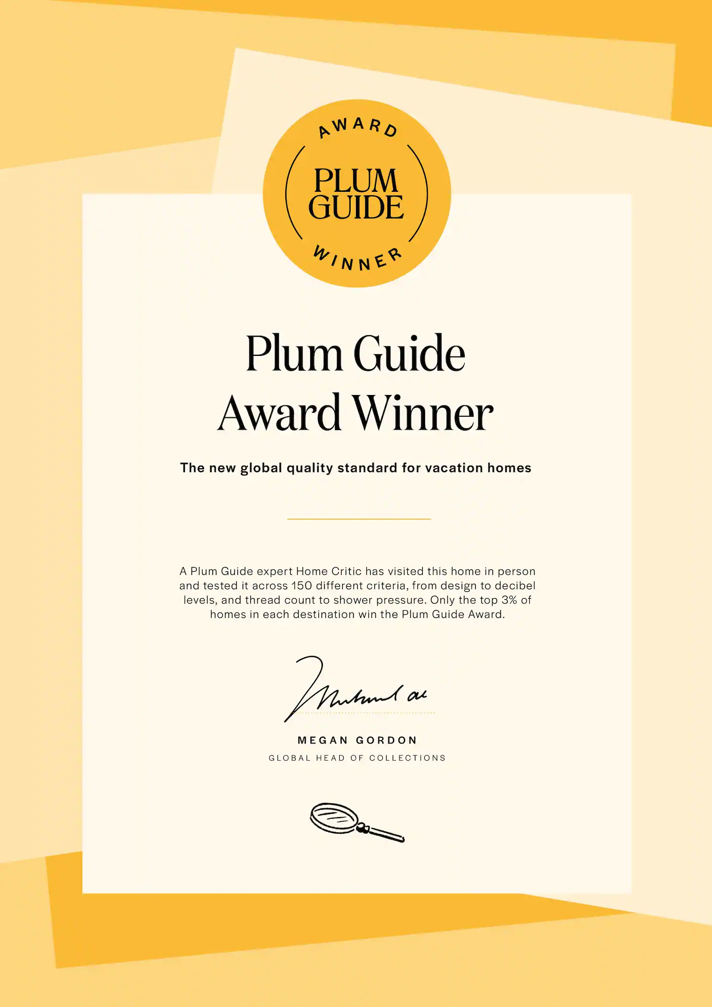 The apartment is part of "The Plum Guide" Official Selection.