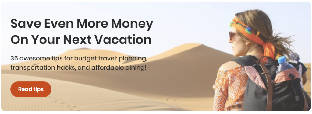 Save more money on your next vacation