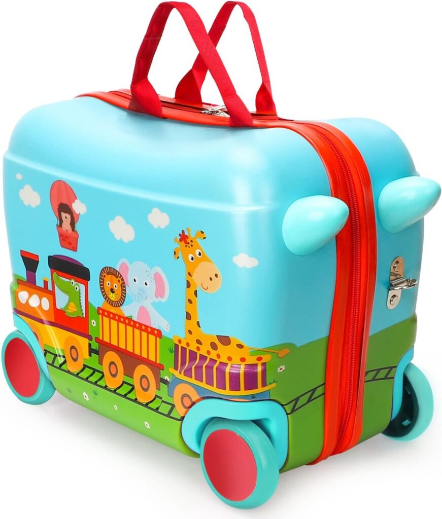 Travelling with kids has now become more convenient with this ride-on luggage!