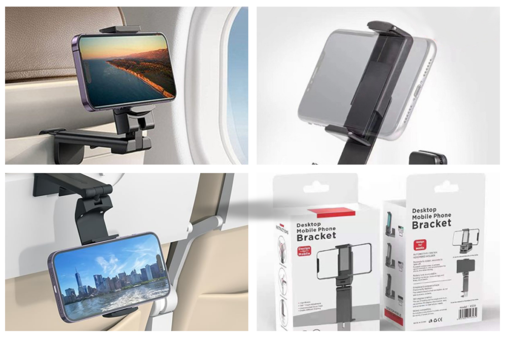 Long flight hours? The airplane phone holder is a game changer for you. 