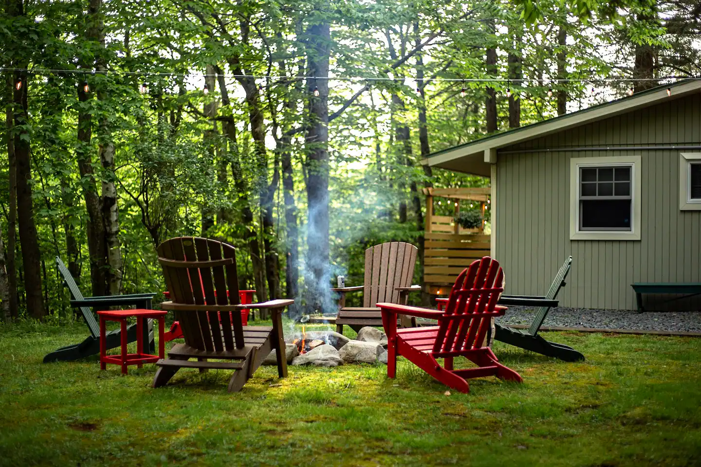Recreation Area Fire Pit * Hammocks * Corn Hole * Private Setting * Adirondack Chairs