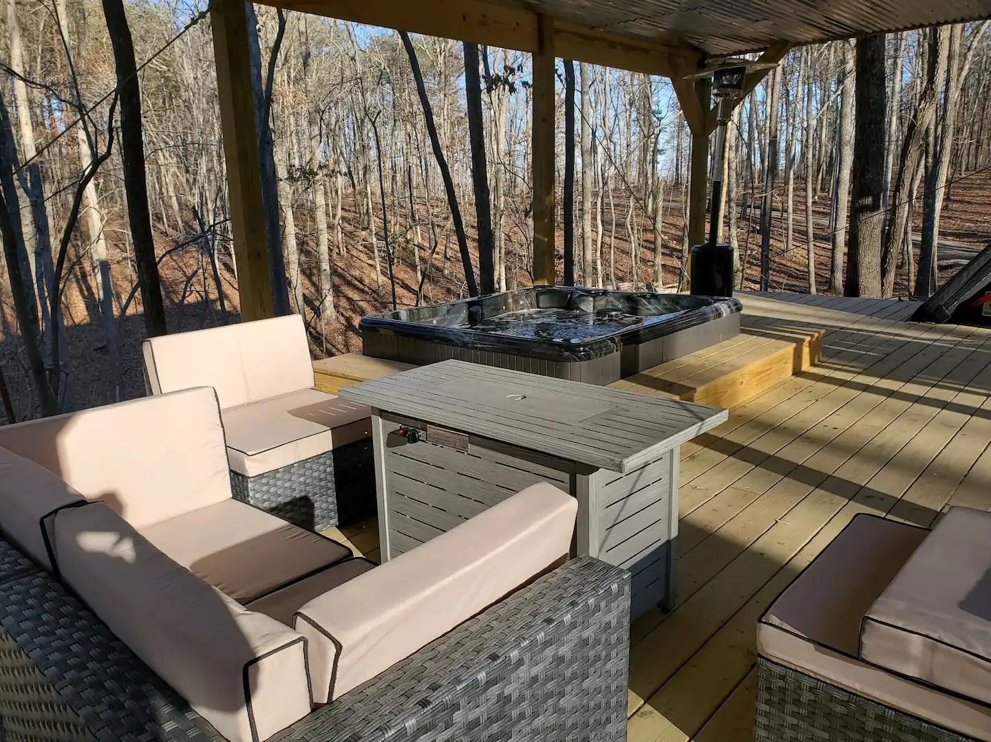 Large patio space to relax in.