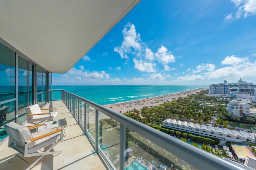 Luxe Airbnb in Miami - Start holiday mornings with a cup from the Nespresso machine or a fresh-squeezed Florida orange juice on the private balcony.