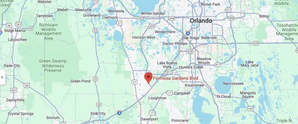 Airbnb wedding venue near Orlando, Florida