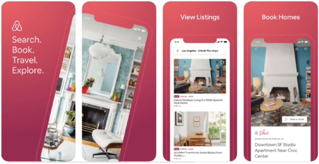 Airbnb mobile app
