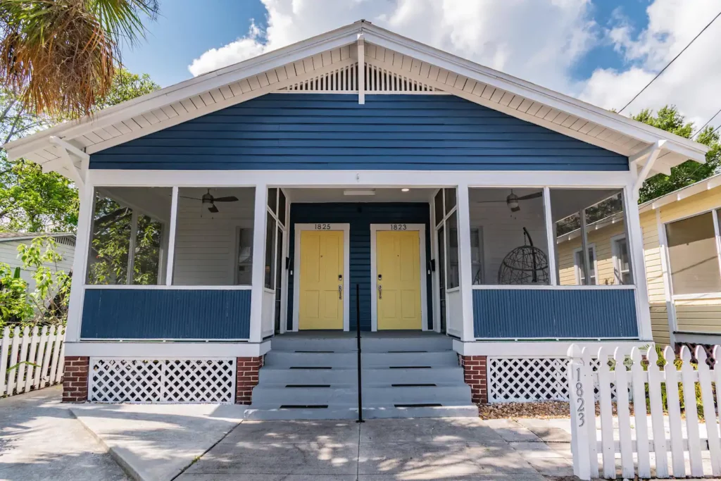 Tampa Airbnb Studio - Front of house. Left unit is for this listing